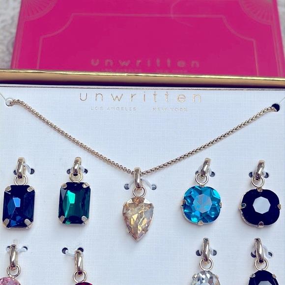 Brand New Unwritten 14K Gold Flash Plated Interchangeable Charm Necklace Set - Picture 8 of 14